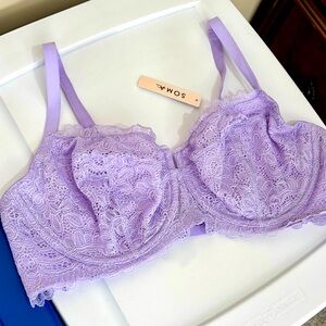 Soma Balconette Bra Lace Lavender 
NWT Unlined